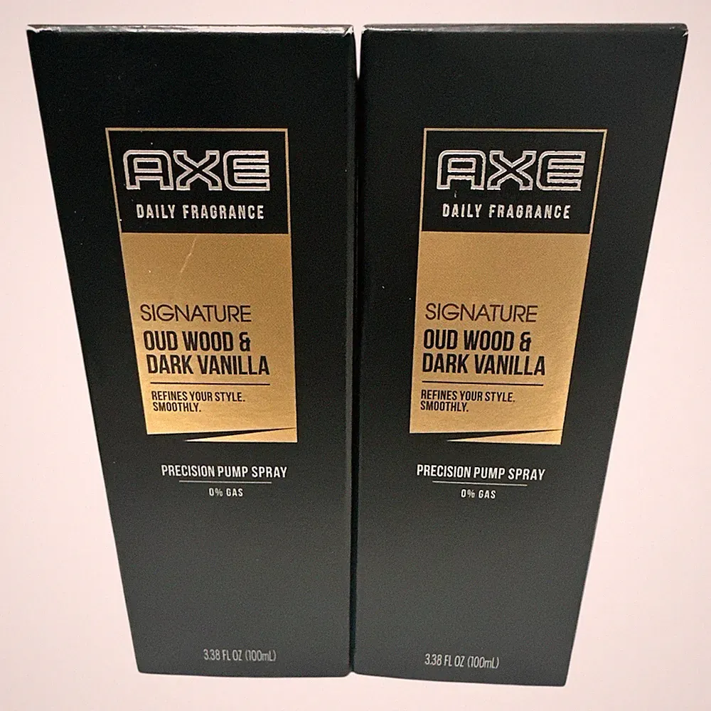 AXE Men's Signature Oud Wood & Dark Vanilla 3.38oz Daily Fragrance 2ps