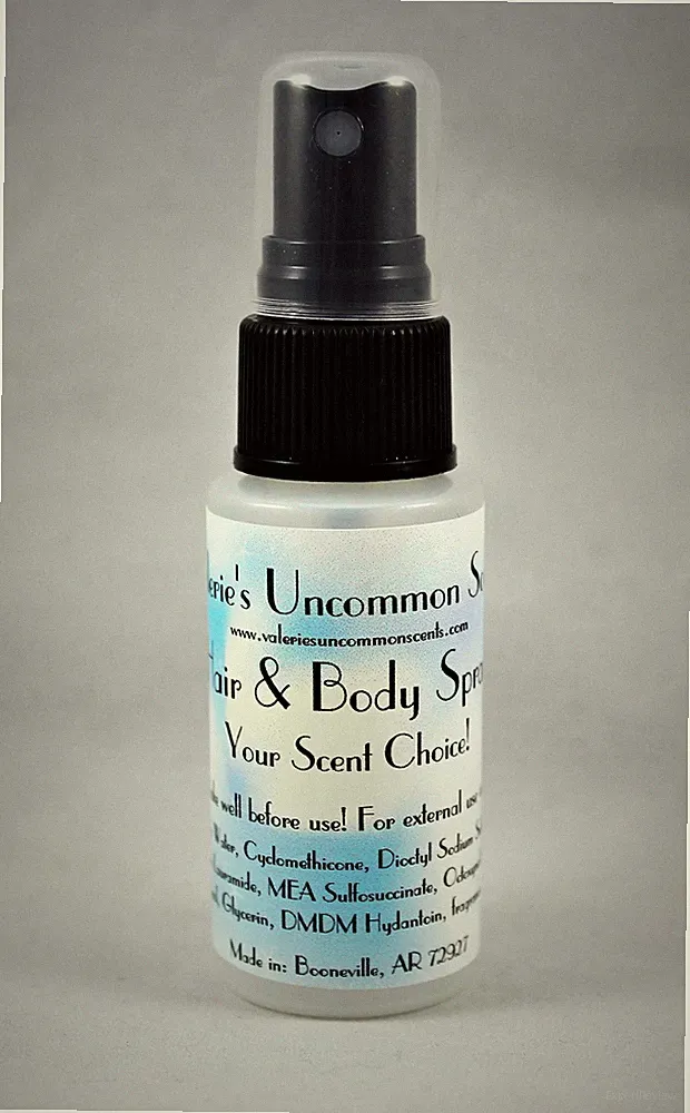 Beach Rose Wood scent scented HAIR & BODY PERFUME FRAGRANCE SPRAY Mist 1oz